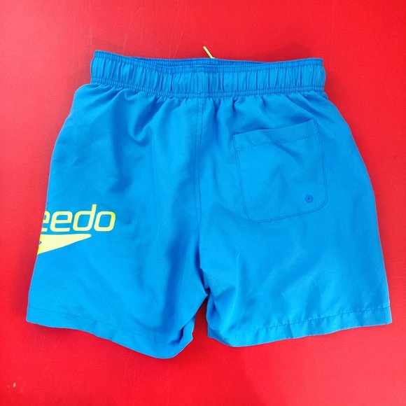 Speedo swim trunk light blue yellow  boy's size XL - Picture 3 of 5